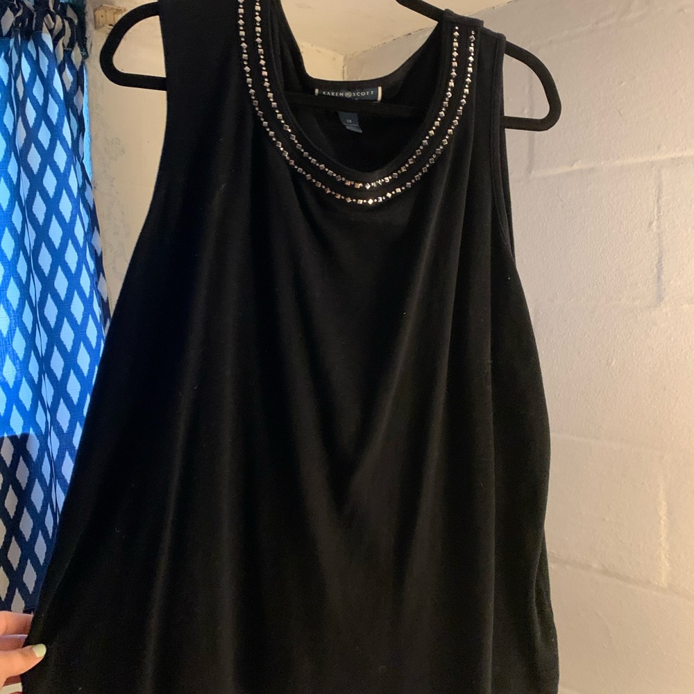 Embellished Sleeveless Top